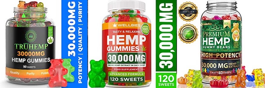 アメリカで販売されている高濃度のCBD gummies1