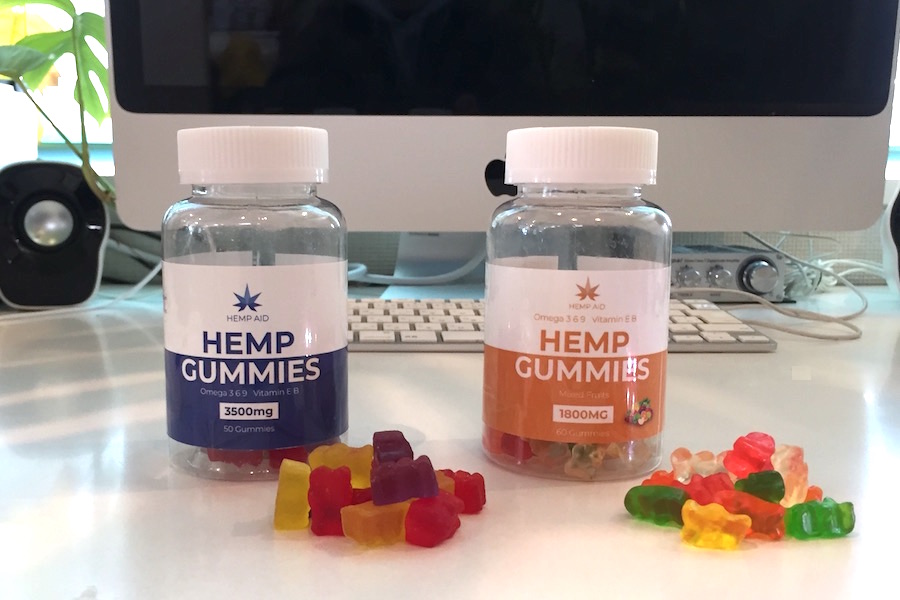 1800mg ヘンプグミと3500mgヘンプグミ